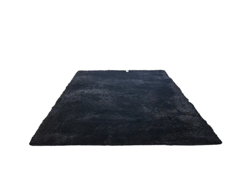 Floor Rug Rugs Fluffy Area Carpet Shaggy Soft Large Pads Living Room Bedroom Pad-Black-200*300cm