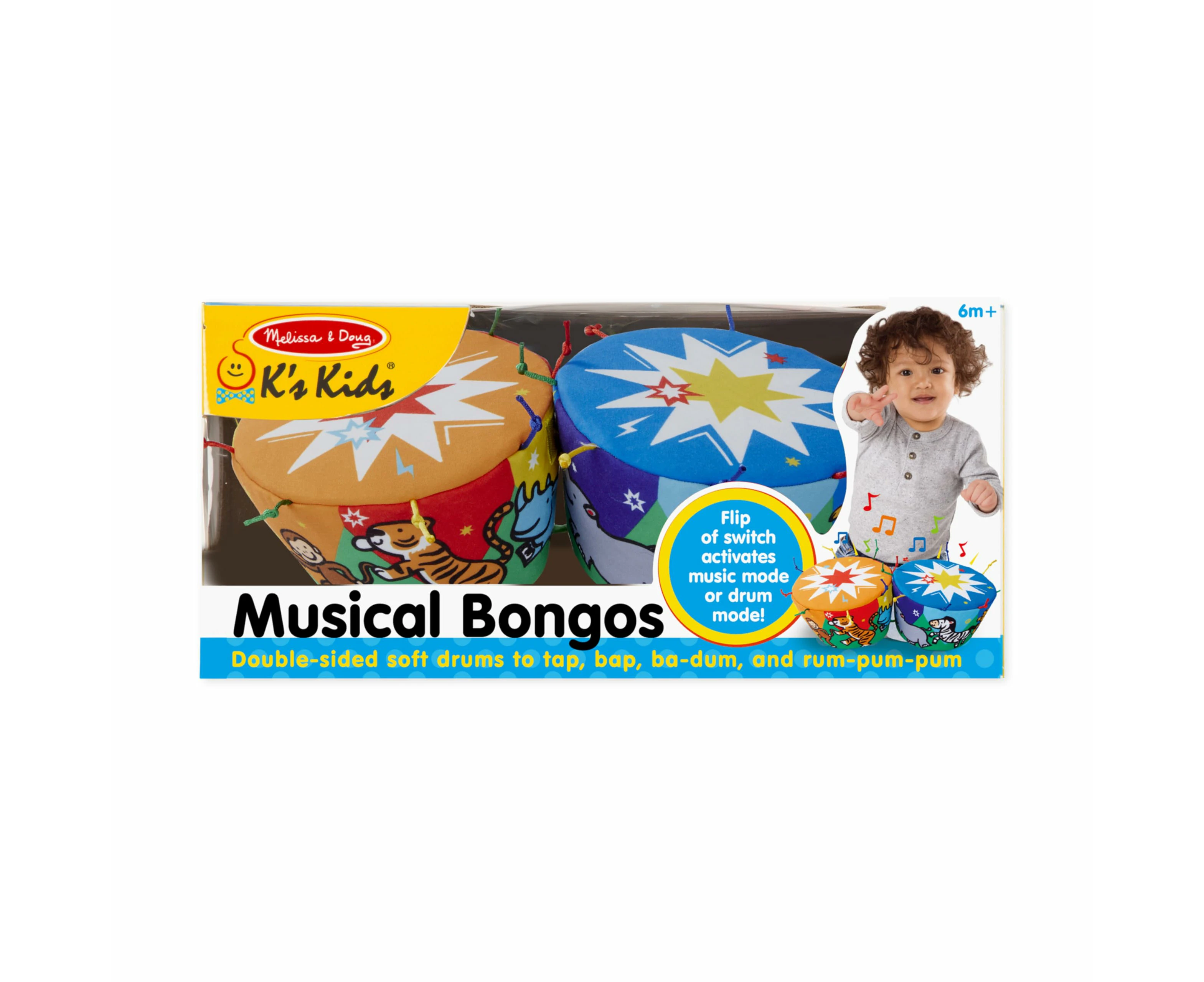 Melissa & Doug - Musical Bongos - Explore The World Of Music With These High-quality Bongos!