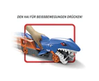 Hot Wheels Shark Chomp Transporter Playset With One 1:64 Scale Car For Kids 4 To 8 Years Old, Shark Bite Hauler