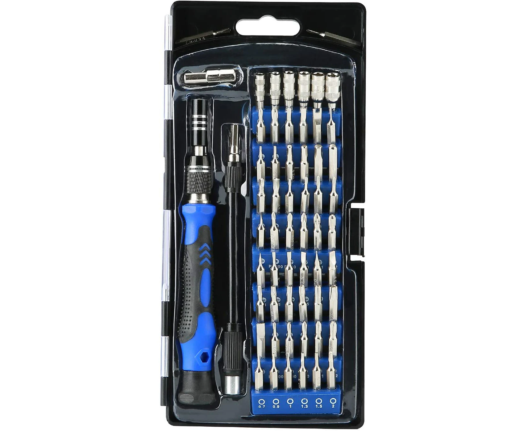 Blue 60 in 1 with 56 Bits Magnetic Screwdriver Kit For Phone Camera Laptop