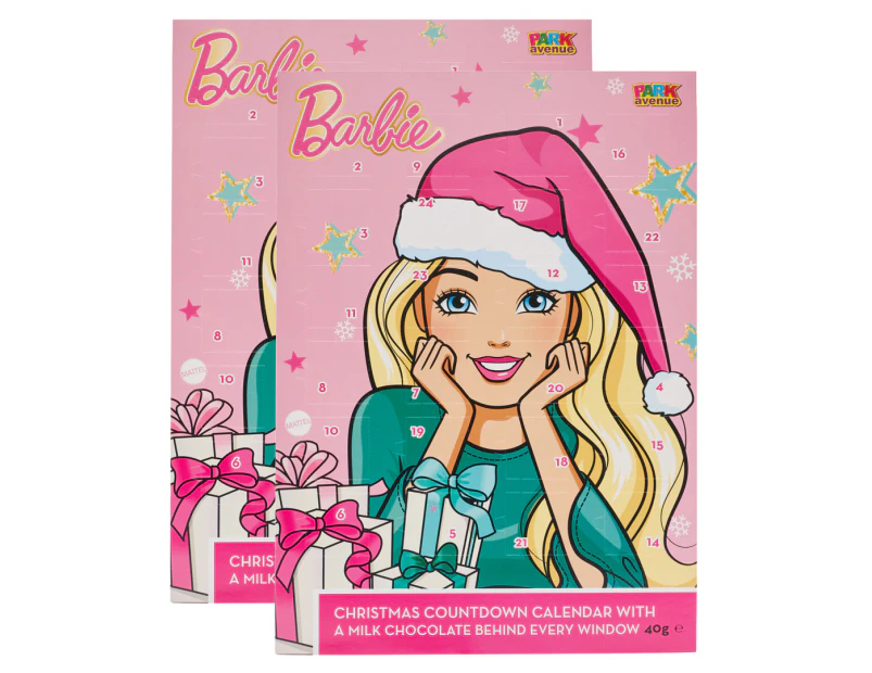 2 x Barbie Milk Chocolate Advent Calendar 40g