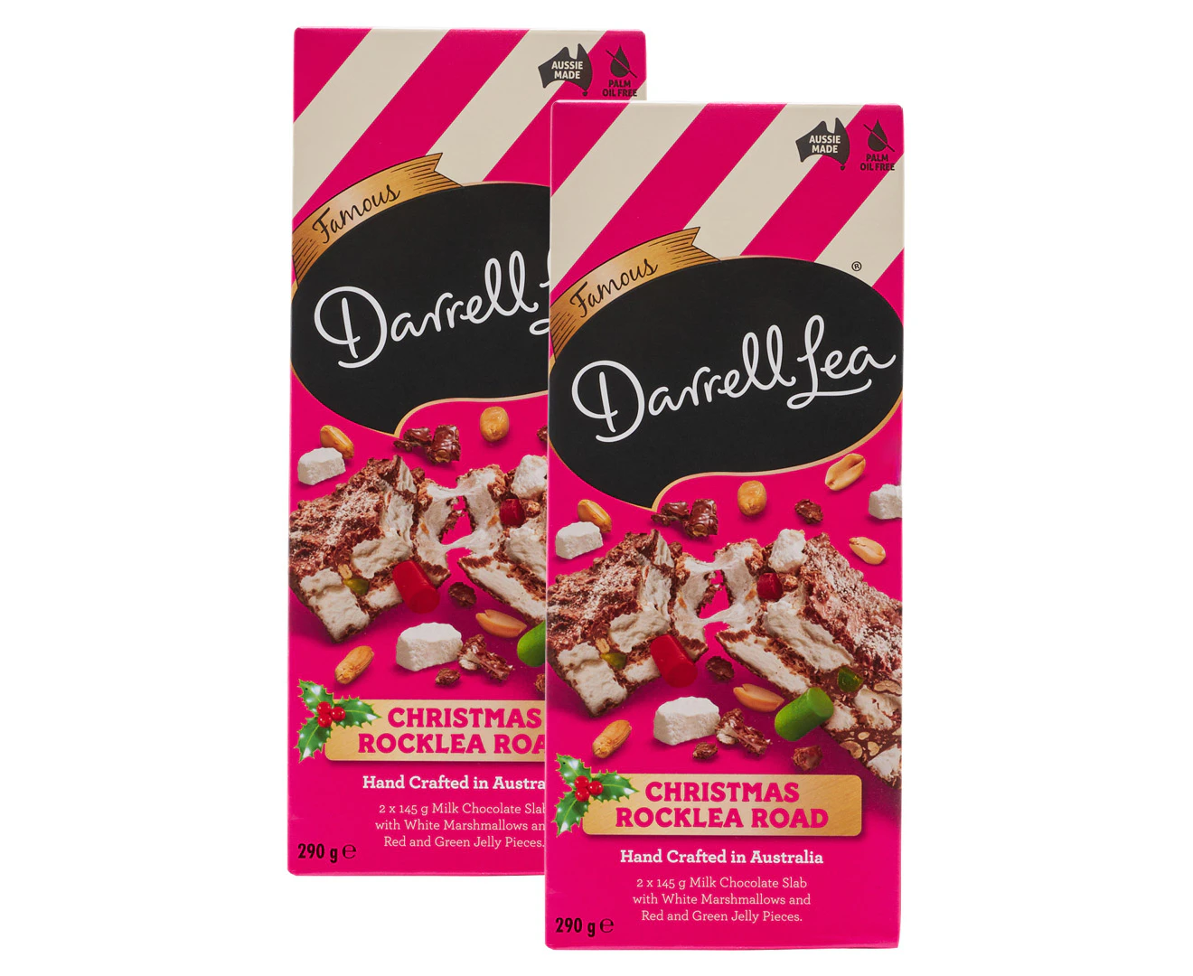 2 x 2pk Darrell Lea Christmas Rocklea Road 290g