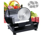 ADVWIN Electric Meat Slicer, 7.5" Food Slicer with Removable Stainless Steel Blade, 0-20mm Adjustable Thickness