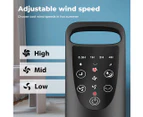 Spector Electric Bladeless Tower Fan Oscillating DC Motor 3 Speeds Timer Remote