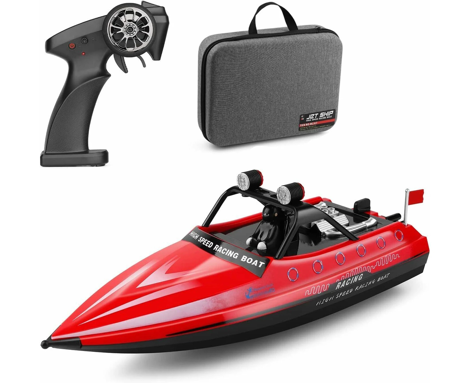 WL917 RC Mini Jet Racing Boat 2.4GHz Digital Remote Controller