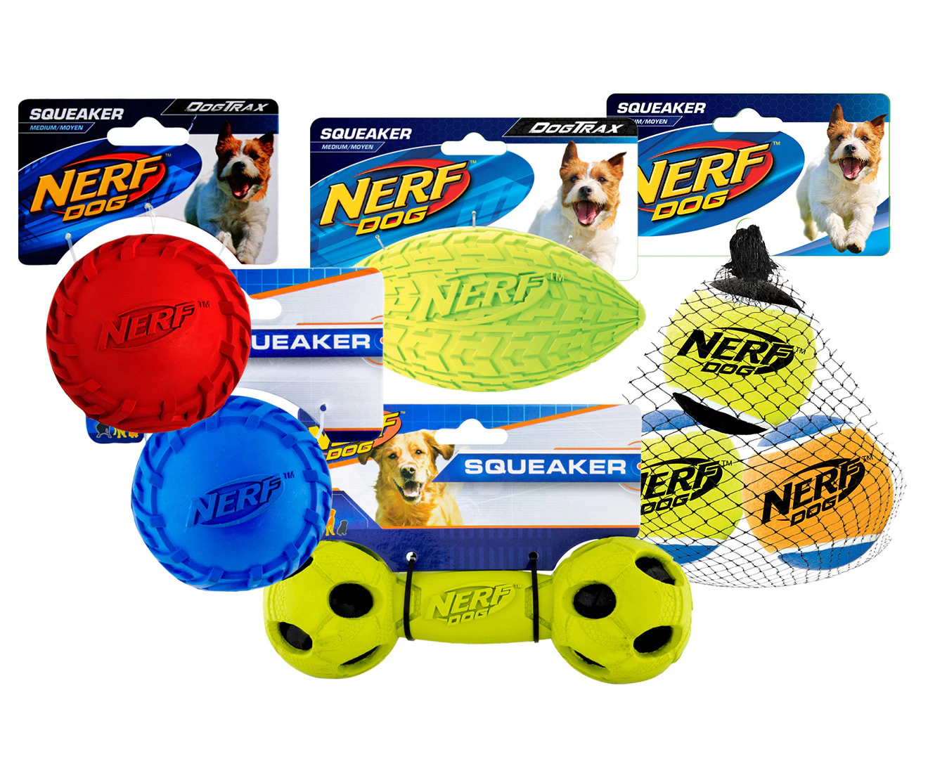 NERF Dog Toy Christmas Pack