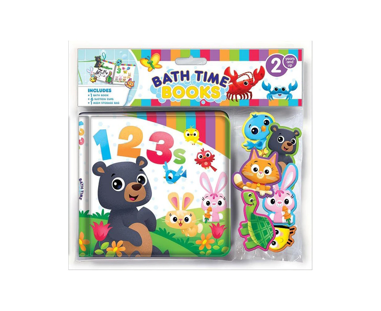 Counting 123 Kids/Children Waterproof Bathtime Book w/ Figures/Bag Eva 3y+