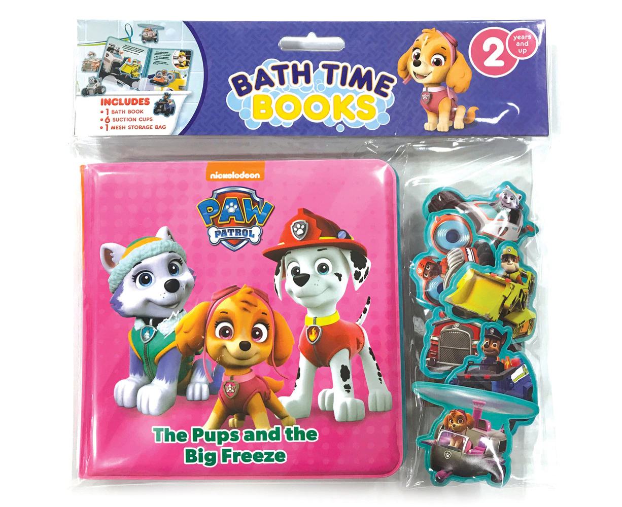 Nick Paw Patrol Girls Kids/Children Bath Time Books w/ Figures/Eva Bag 3y+