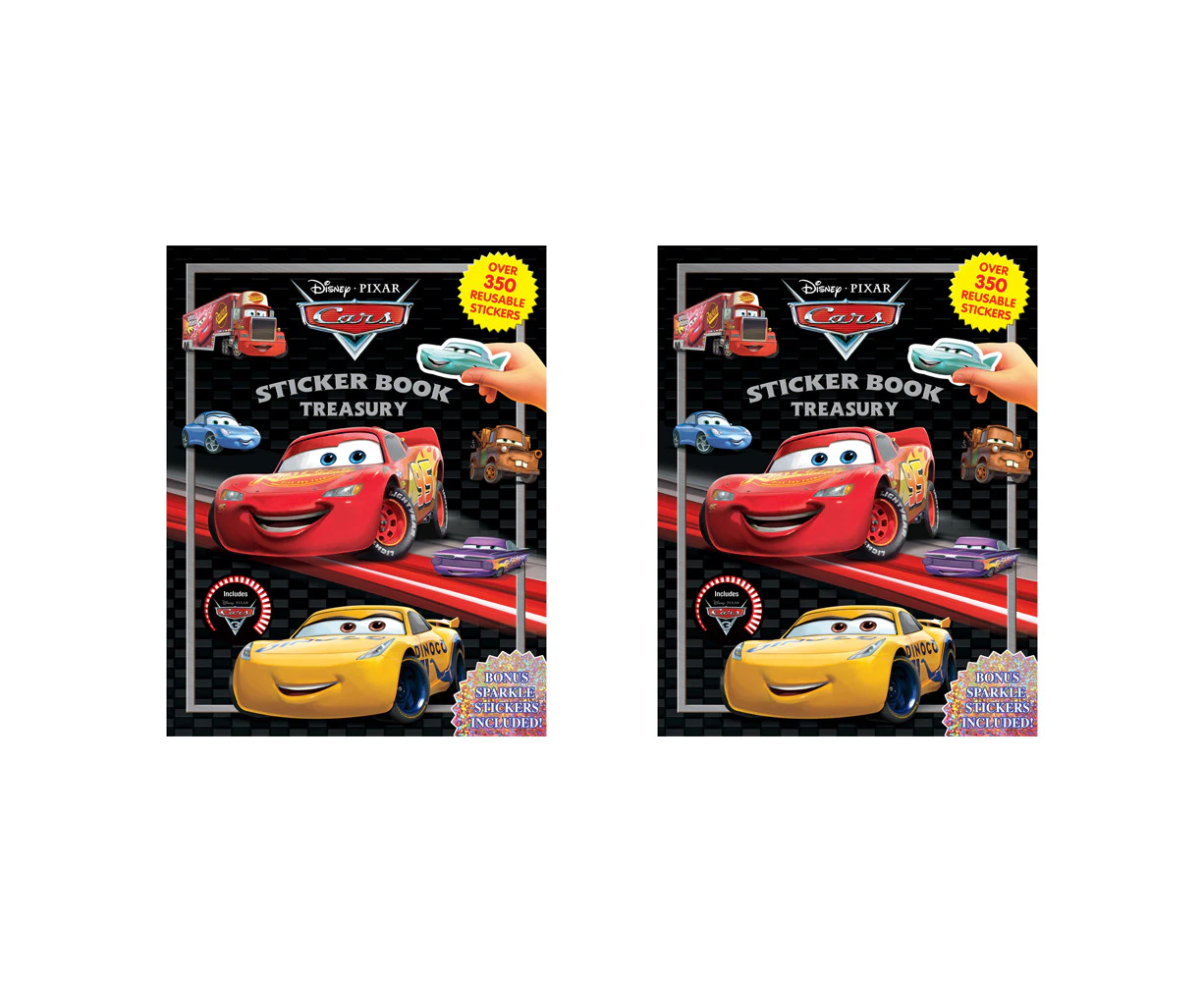 2x Disney Cars Sticker Treasury Kids/Children Educational Fun Activity Book 3y+