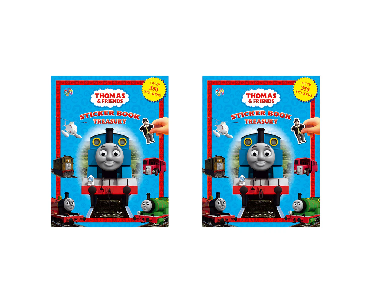 2x Thomas & Friends Sticker Treasury Kids/Children Activity Learning Book 3y+