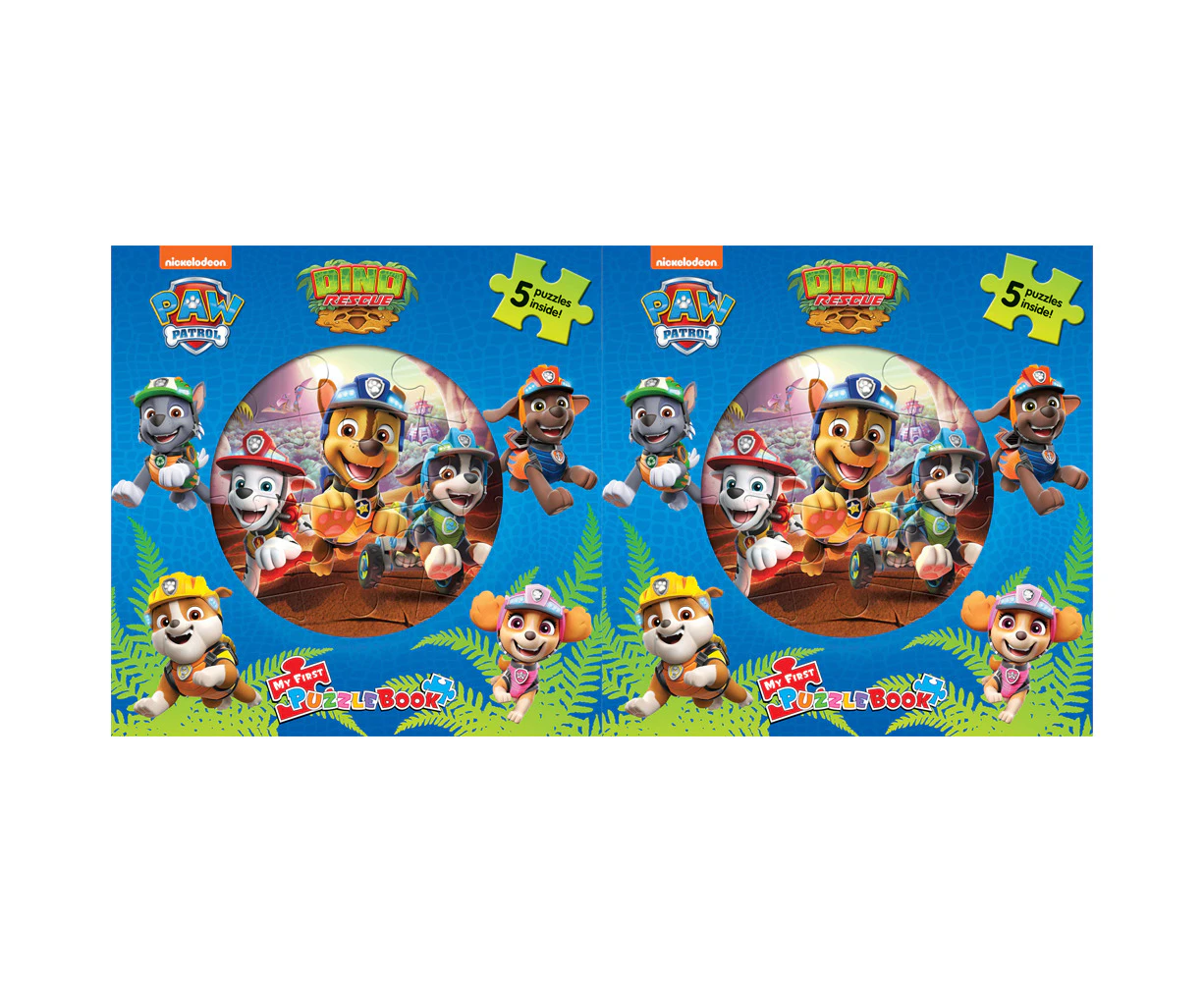 2x Nick Paw Patrol Dino Rescue My First Puzzle Book Jigsaw Kids/Child Game 3+