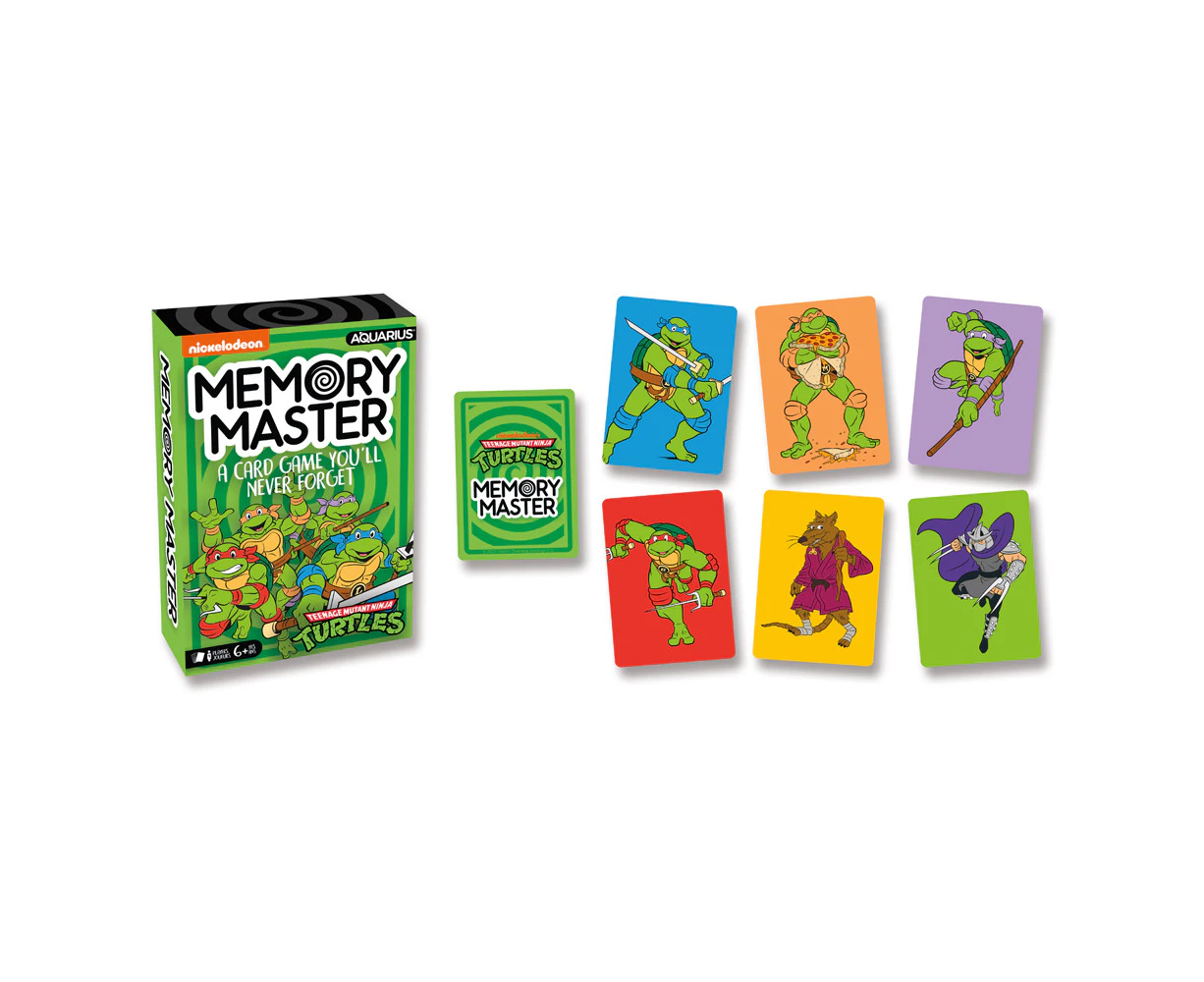 Aquarius TMNT Memory Master Card Game Kids/Children Tabletop Party Play 6+