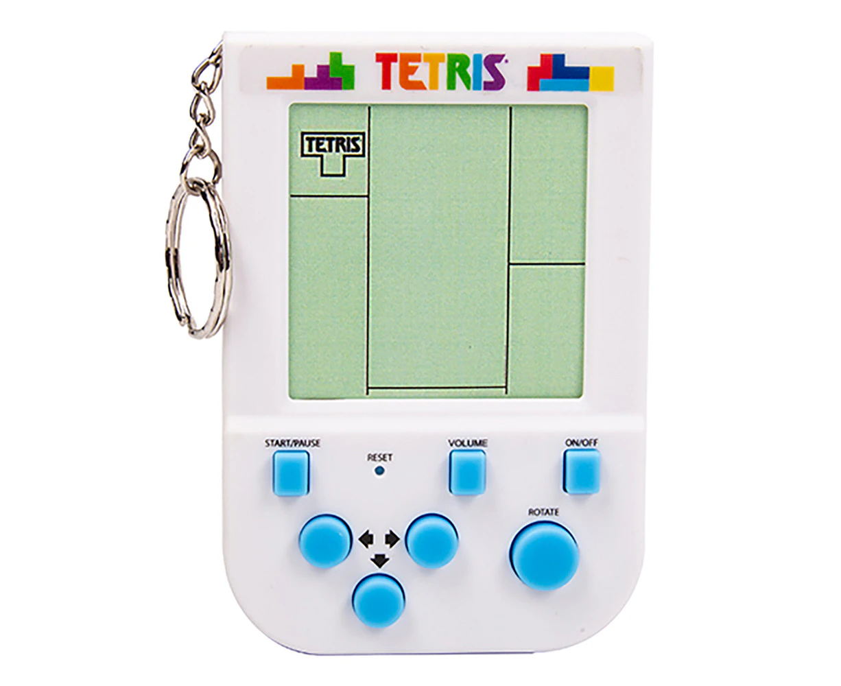 Fizz Creations Tetris Arcade Game Keyring/Key Ring Bag Accessory Toy White