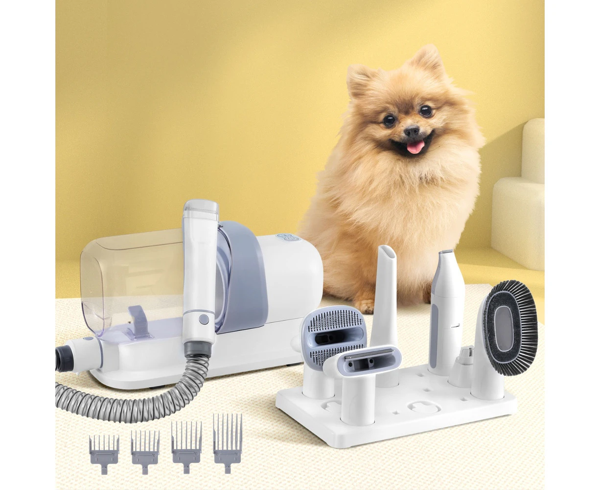 i.Pet Pet Grooming Kit Vacuum Dog Cat Hair Dryer Remover Clipper Brushes Cleaning