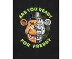 Five Nights At Freddy's Boys Short Sleeved T-Shirt (Black)