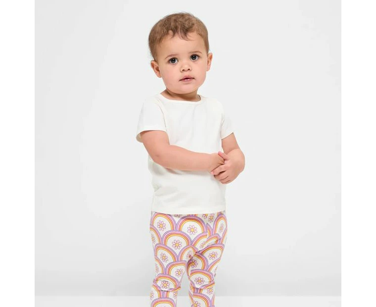 Target Baby Organic Cotton Print Leggings - Rainbow Floral