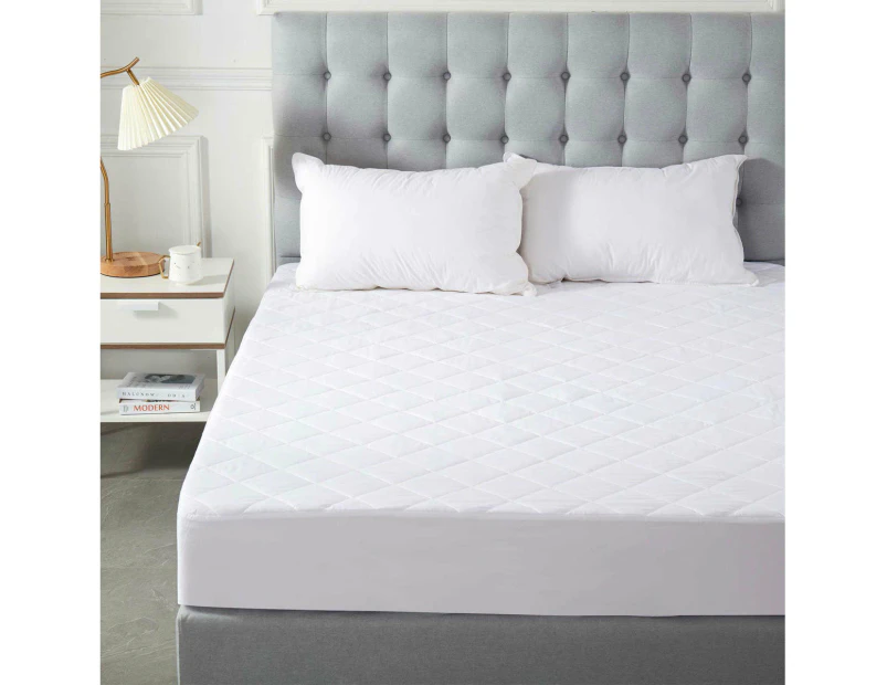 Soho Collection Quilted Microfibre Fitted Mattress Protector 38cm Wall Double