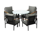 Livsip 5PCS Outdoor Dining Setting Patio Furniture Bistro Set