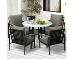 Livsip 5PCS Outdoor Dining Setting Patio Furniture Bistro Set