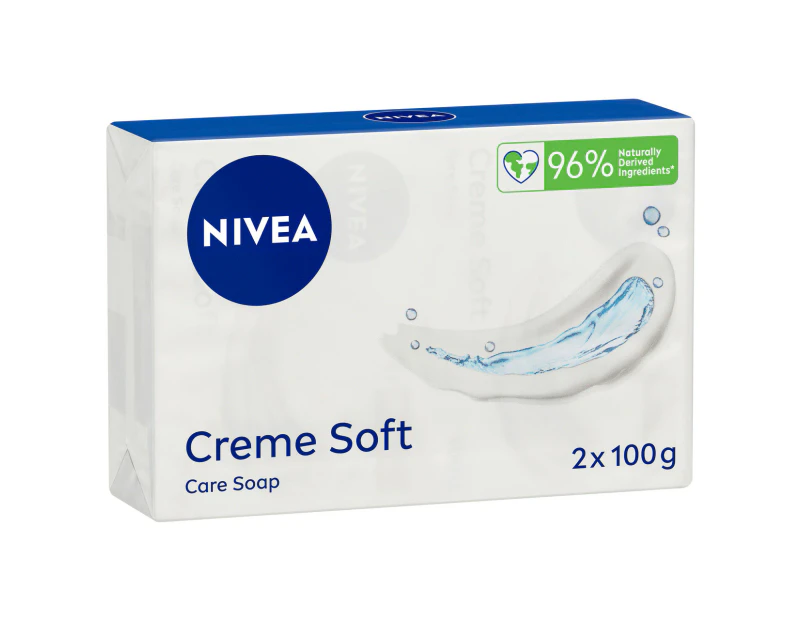 NIVEA Creme Soft Care Soap Twin Pack 2x100g