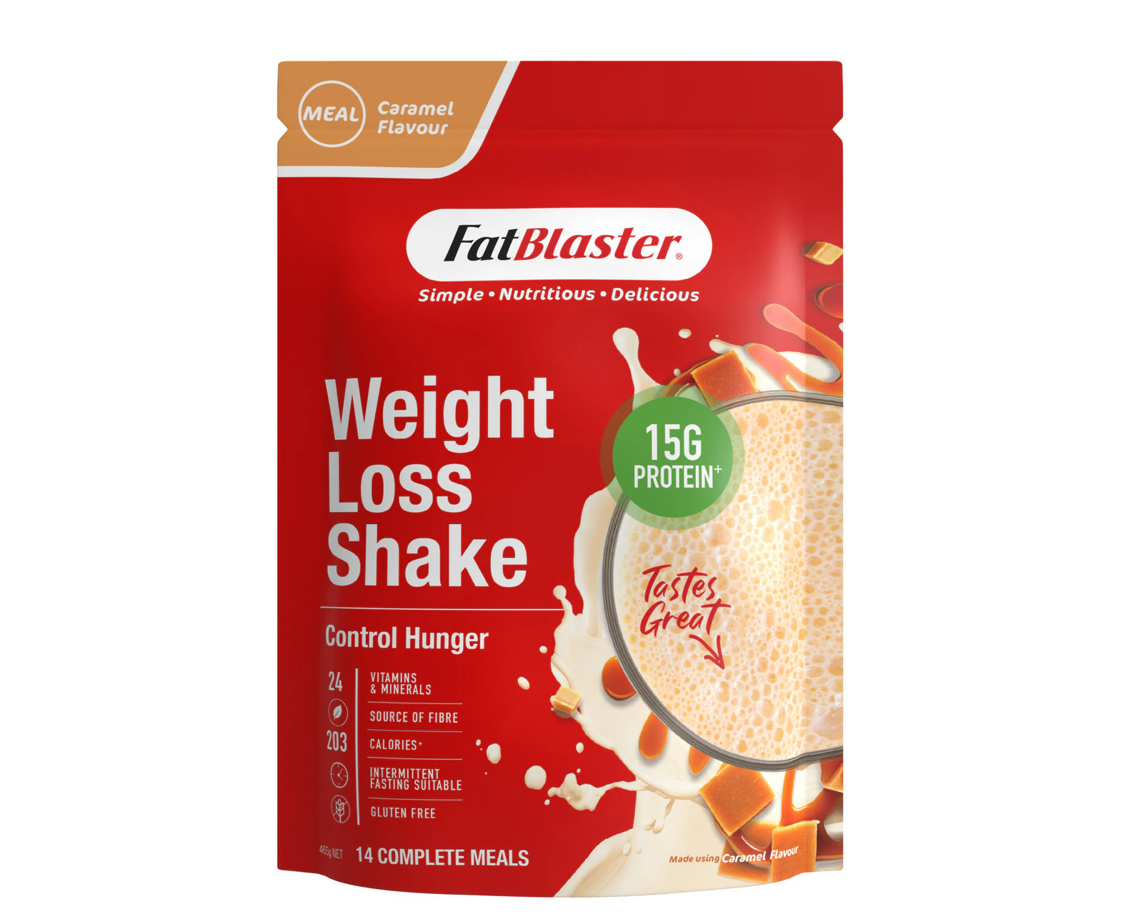 FatBlaster Weight Loss Shake Caramel 465g