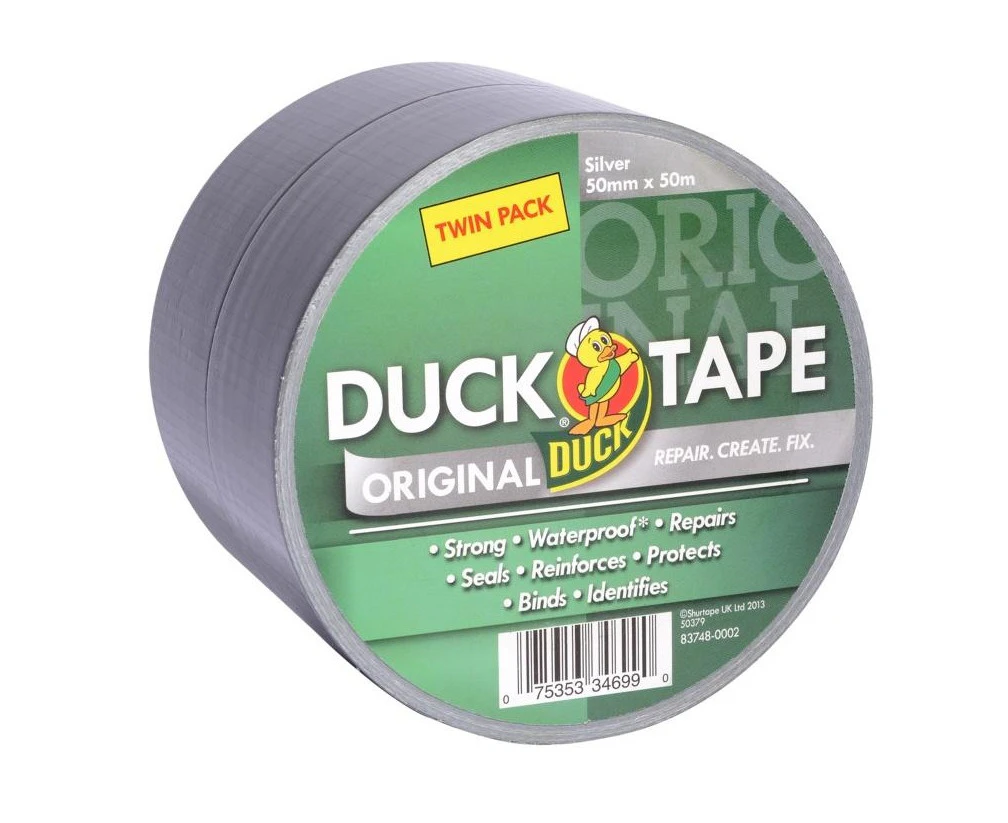 Duck Original Tape Twin Pack (Silver) - ST764