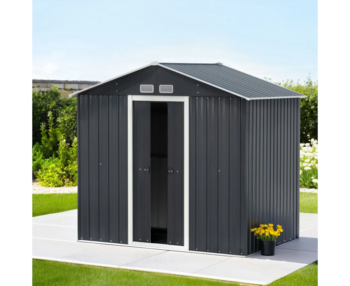 Giantz Garden Shed Outdoor Storage 2.15x1.3M Tool Workshop House Shelter Sliding Door