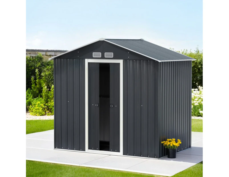 Giantz Garden Shed Outdoor Storage 2.15x1.3M Tool Workshop House Shelter Sliding Door