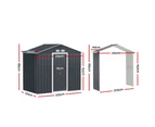 Giantz Garden Shed Outdoor Storage 2.15x1.74M Tool Workshop House w/Extension Kit