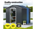 Giantz Garden Shed Outdoor Storage 2.15x1.74M Tool Workshop House w/Extension Kit