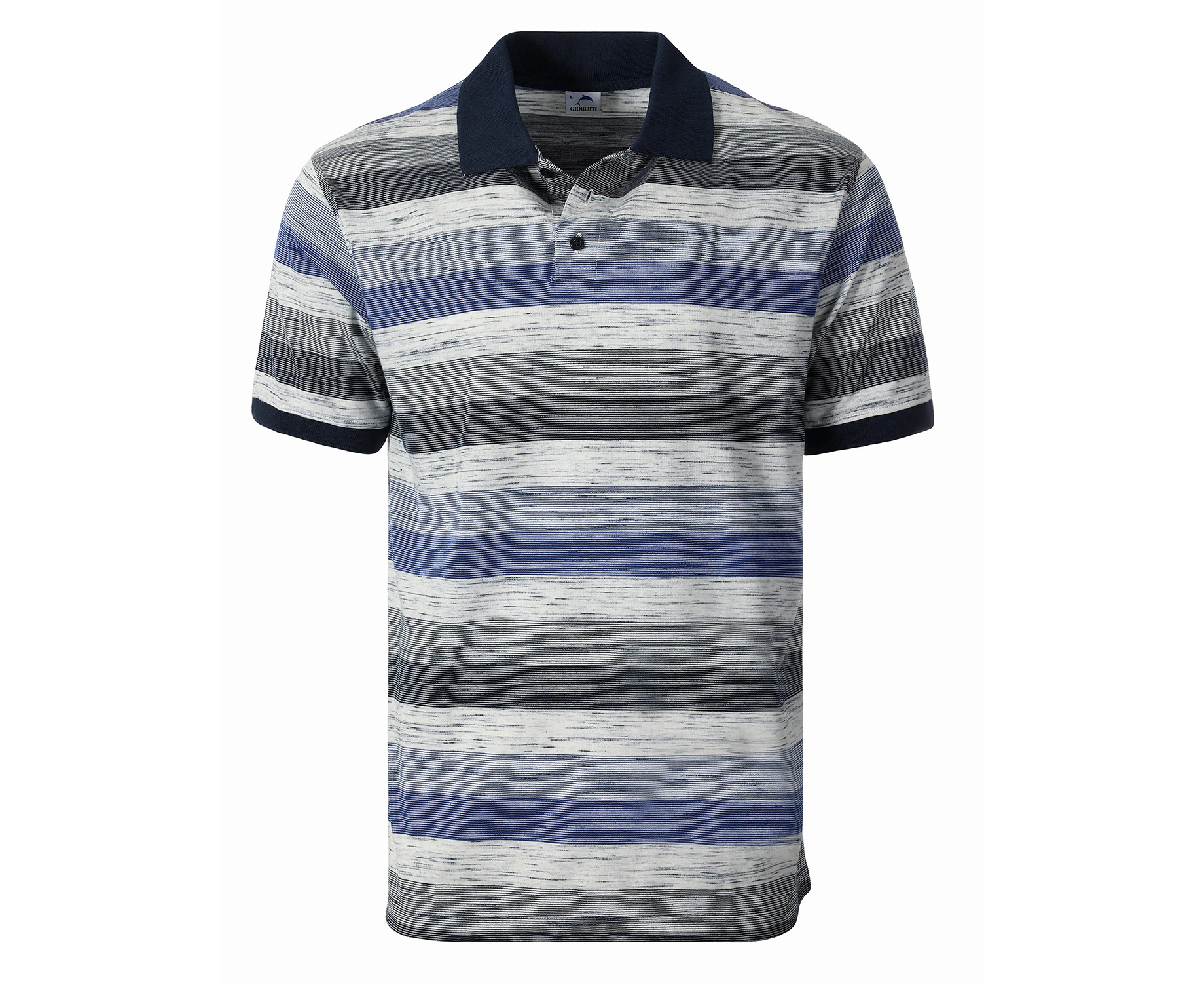 Gioberti Men's Club Stripe Regular Fit Polo Shirt