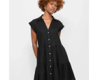 Petites Linen Blend Tiered Mini Dress - Dannii Minogue