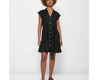 Petites Linen Blend Tiered Mini Dress - Dannii Minogue