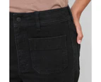 Target Mila Wide Leg Super High Rise Full Length Flat Front Denim Jeans