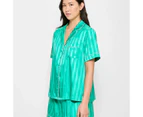 Target Stripe Satin Short Pyjama Set