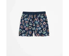 Family Matching Boys Youth Swim Boardshort - Warlukurlangu Print