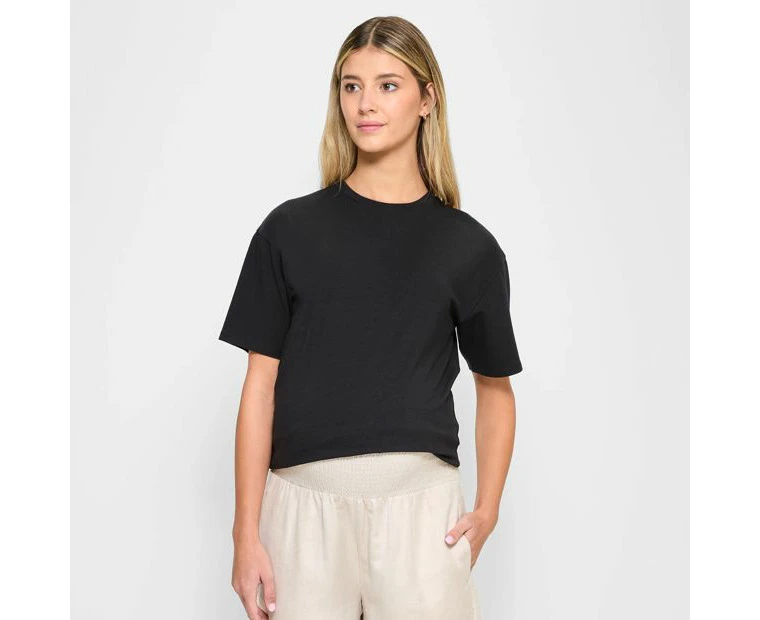 Target Maternity Linen Blend Shorts