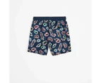 Family Matching Boys Youth Swim Boardshort - Warlukurlangu Print