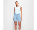 Denim Bermuda Shorts - Lily Loves