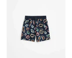 Family Matching Boys Junior Swim Boardshort - Warlukurlangu Print