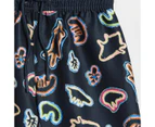 Family Matching Boys Junior Swim Boardshort - Warlukurlangu Print