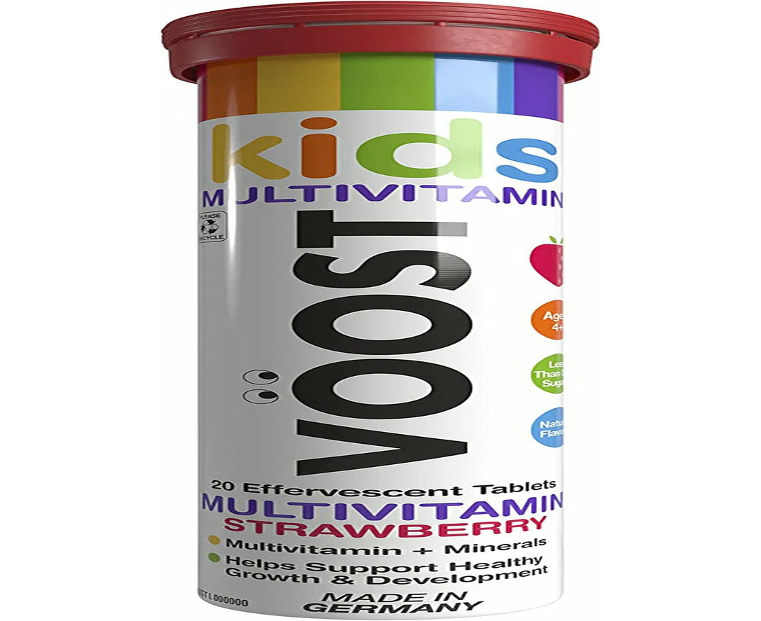 Voost Kids Multivitamin Strawberry 20 Effevescent Tablets