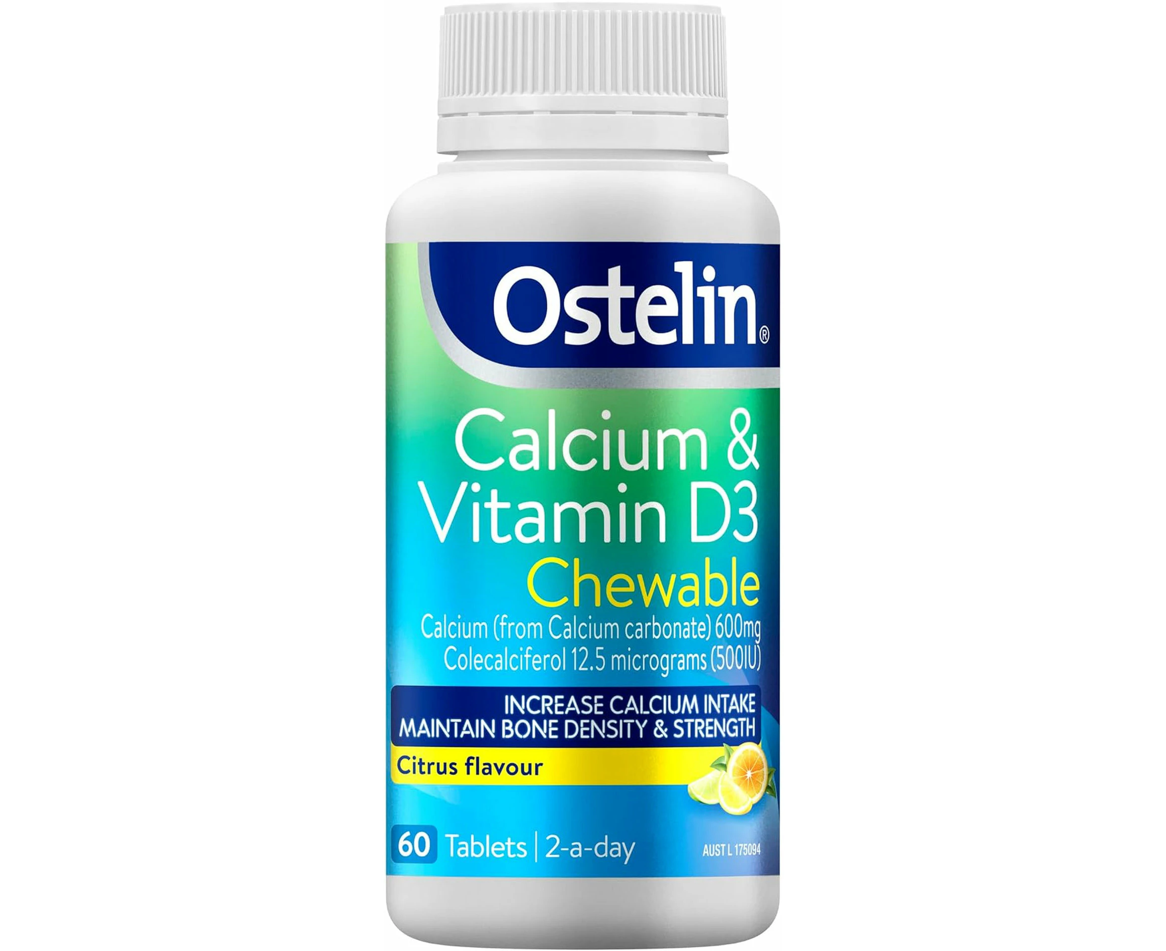 Ostelin Calcium & Vitamin D3 Chewable Tablets 60 - Supports Bone Density & Strength - Assists Healthy Bone Development i | Daily Support