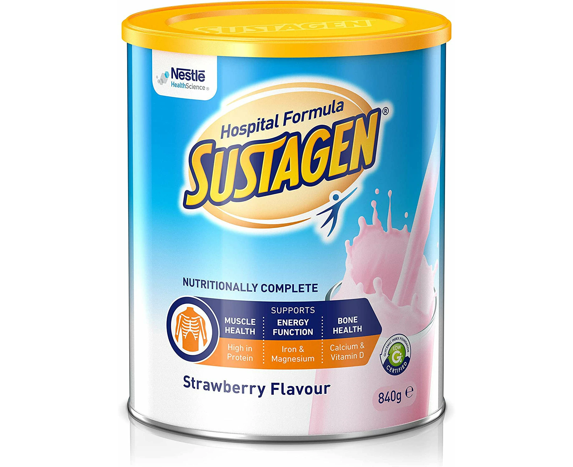 Sustagen Hospital Formula Nutritional Supplement, Strawberry Flavour, 840g