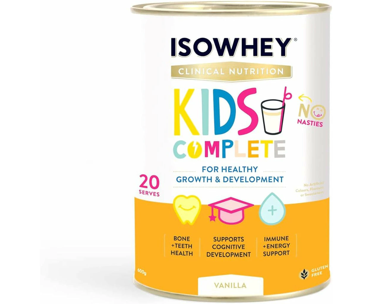 IsoWhey Kids Complete Clinical Nutrition Vanilla Supplement cream