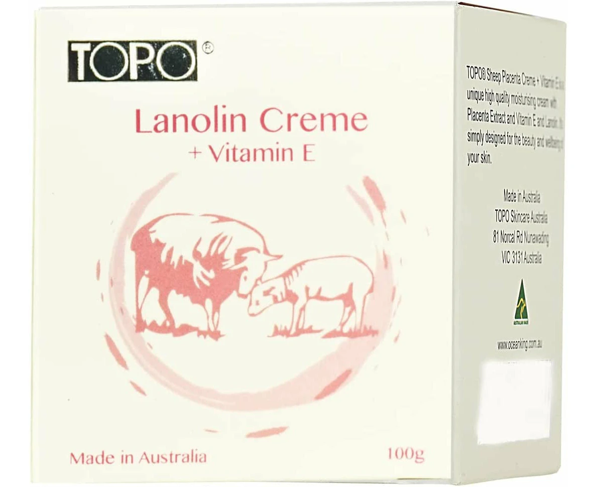 TOPO Lanolin Creme + Vitamin E 100 g