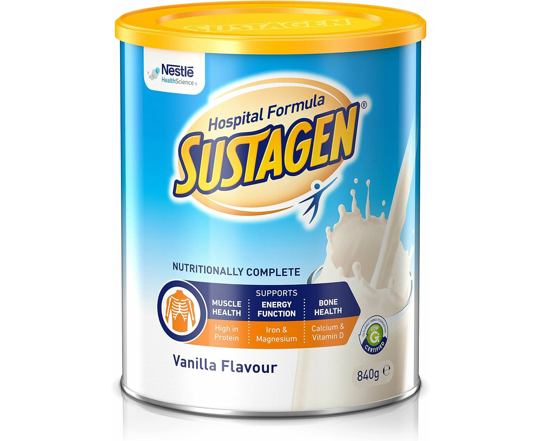 SUSTAGEN Hospital Formula Nutritional Supplement, Vanilla Flavour, 840g