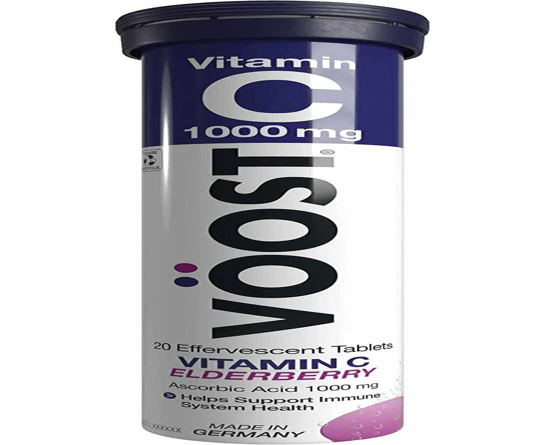 Voost Vitamin C Elderberry Effervescent Tablets 20 Pack