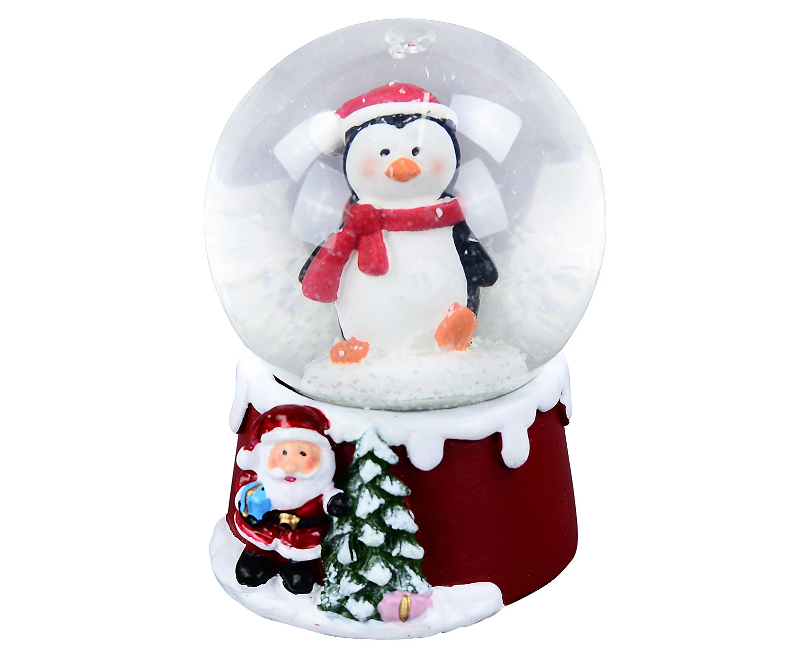 Mini Penguin Christmas Waterball Snow Globe Ornament - 65mm