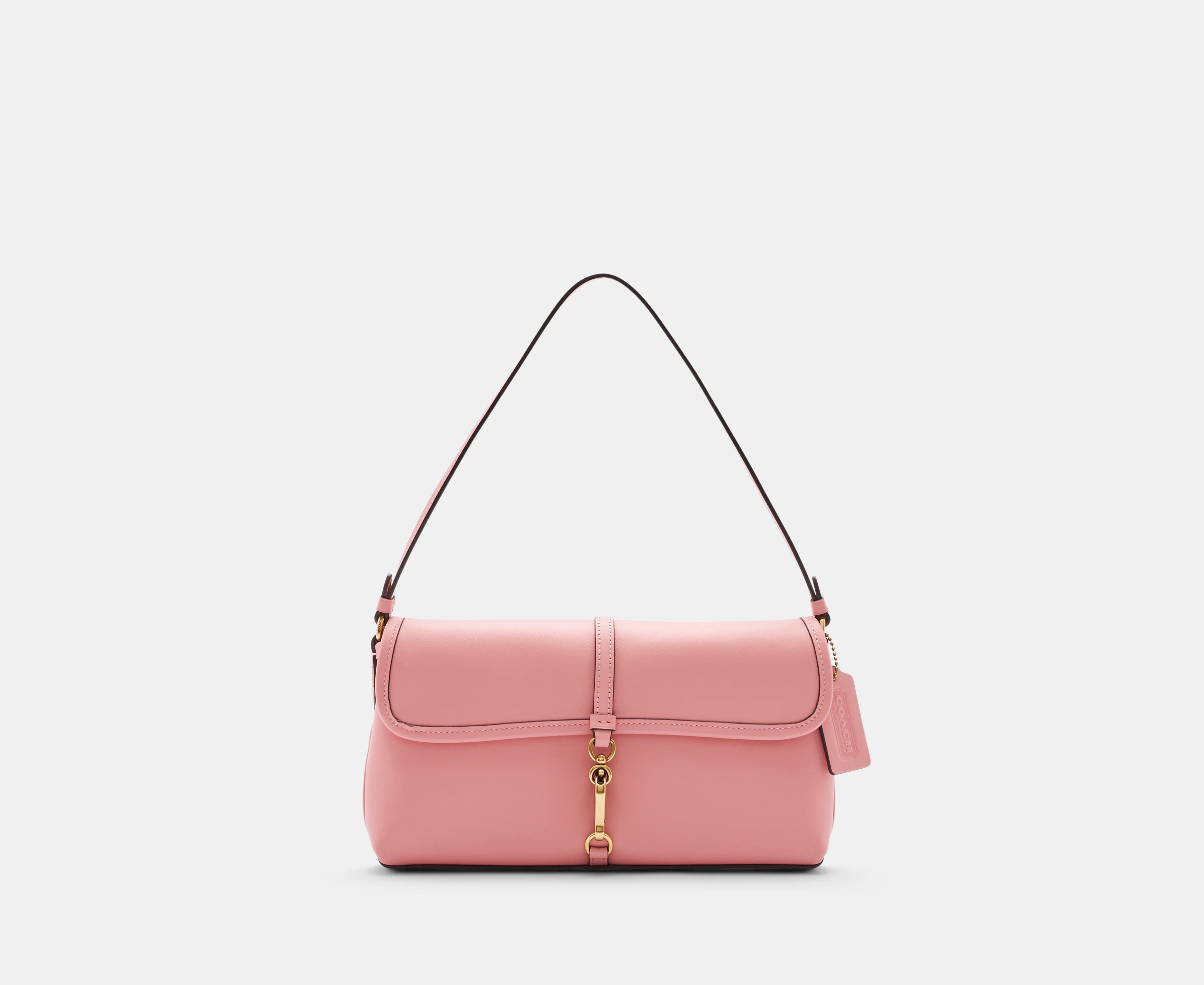 Coach Hamptons Glove Tanned Leather Shoulder Bag - Bubblegum